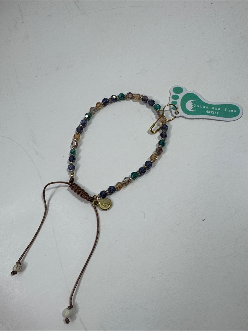 Lotus and Luna Anklet